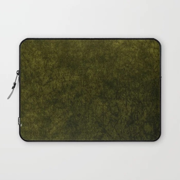 Society6 Other - Olive green velvet Laptop Sleeve